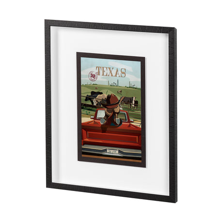 Texas Go USA (M) by Mercana Studio a Framed Art Print Matted under Glass from Mercana - Luna Furniture