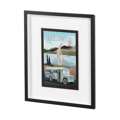 Kelowna Go Canada (SM) by Mercana Studio a Hand Embellished Decograph Framed Art Print from Mercana - Luna Furniture