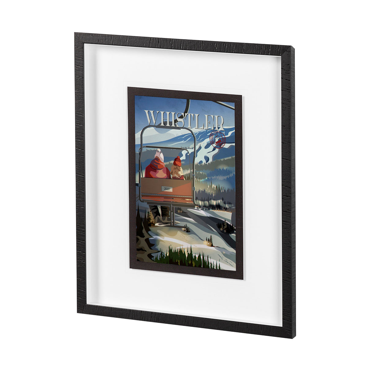 Whistler Go Canada (M) by Mercana Studio a Framed Art Print Matted under Glass from Mercana - Luna Furniture