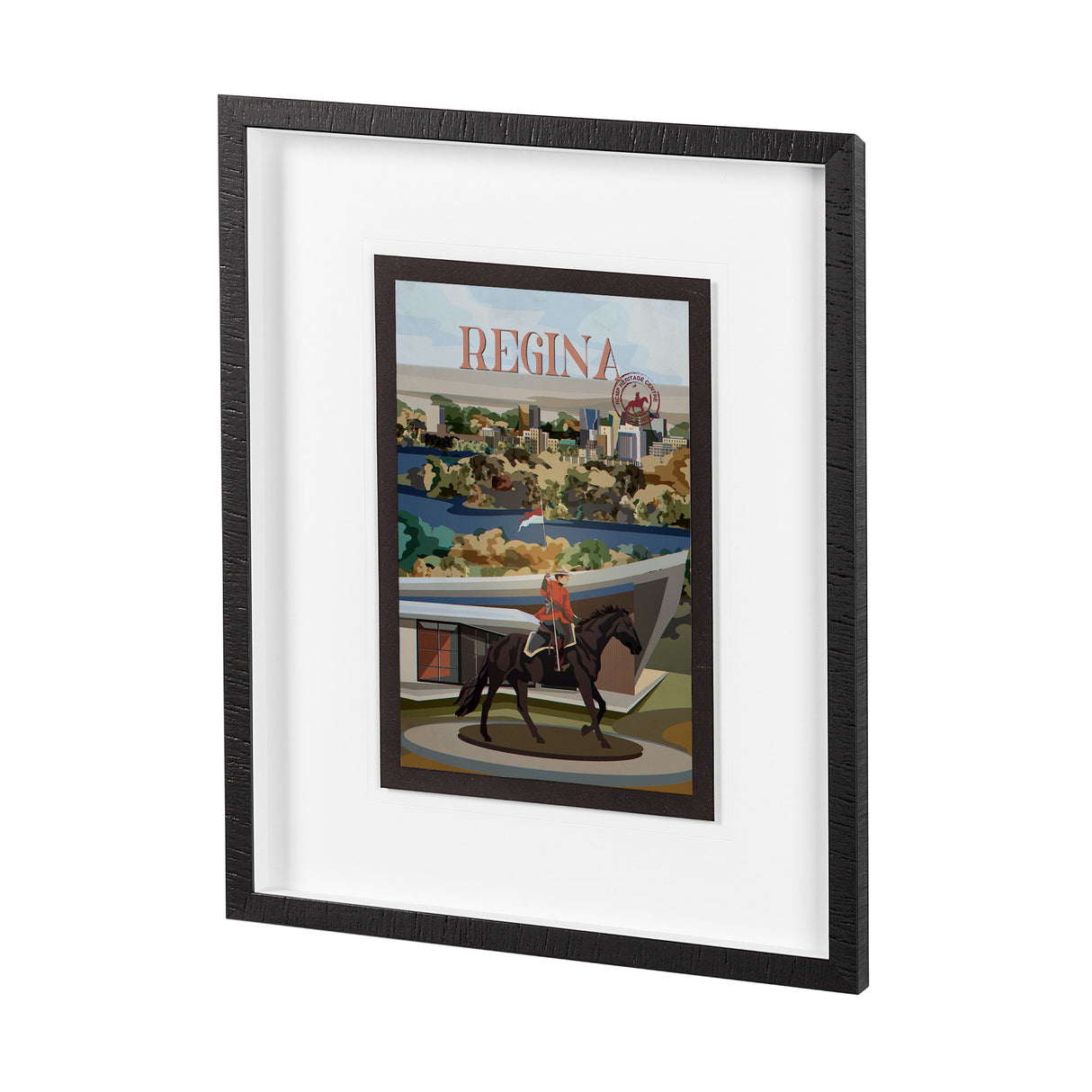 Regina Go Canada (M) by Mercana Studio a Framed Art Print Matted under Glass from Mercana - Luna Furniture