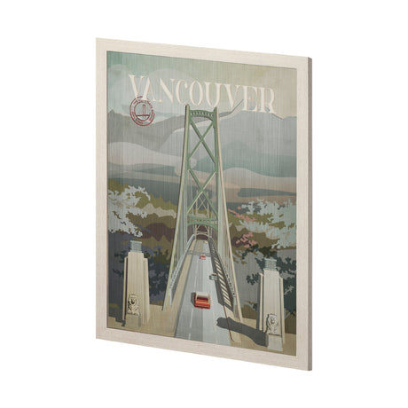 Vancouver Go Canada (L) by Mercana Studio a Hand Embellished Decograph Framed Art Print from Mercana - Luna Furniture