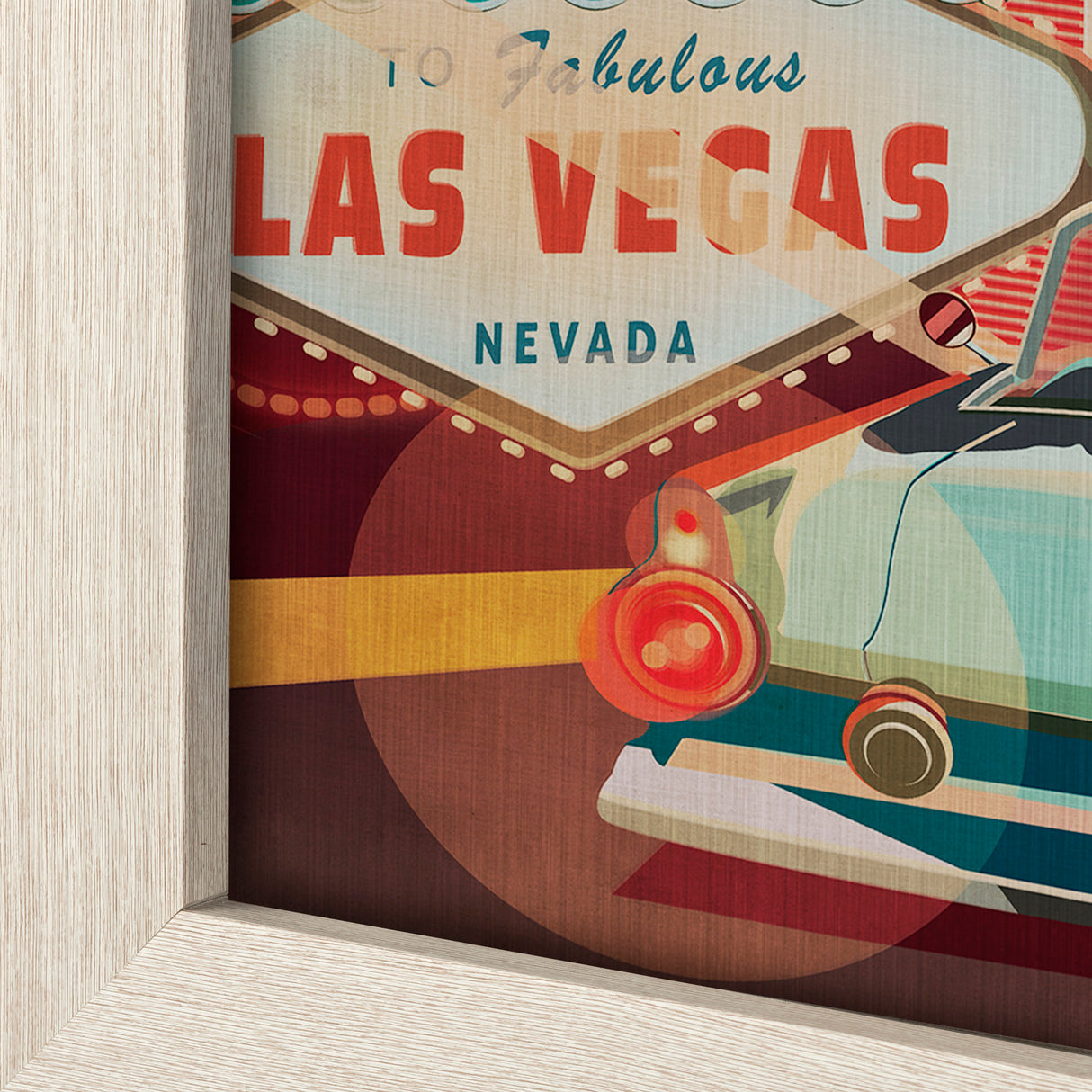 Nevada Go USA (L) by Mercana Studio a Hand Embelished Decograph Framed Art Print from Mercana - Luna Furniture