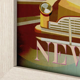 New York Go USA (L) by Mercana Studio a Hand Embellished Decograph Framed Art Print from Mercana - Luna Furniture