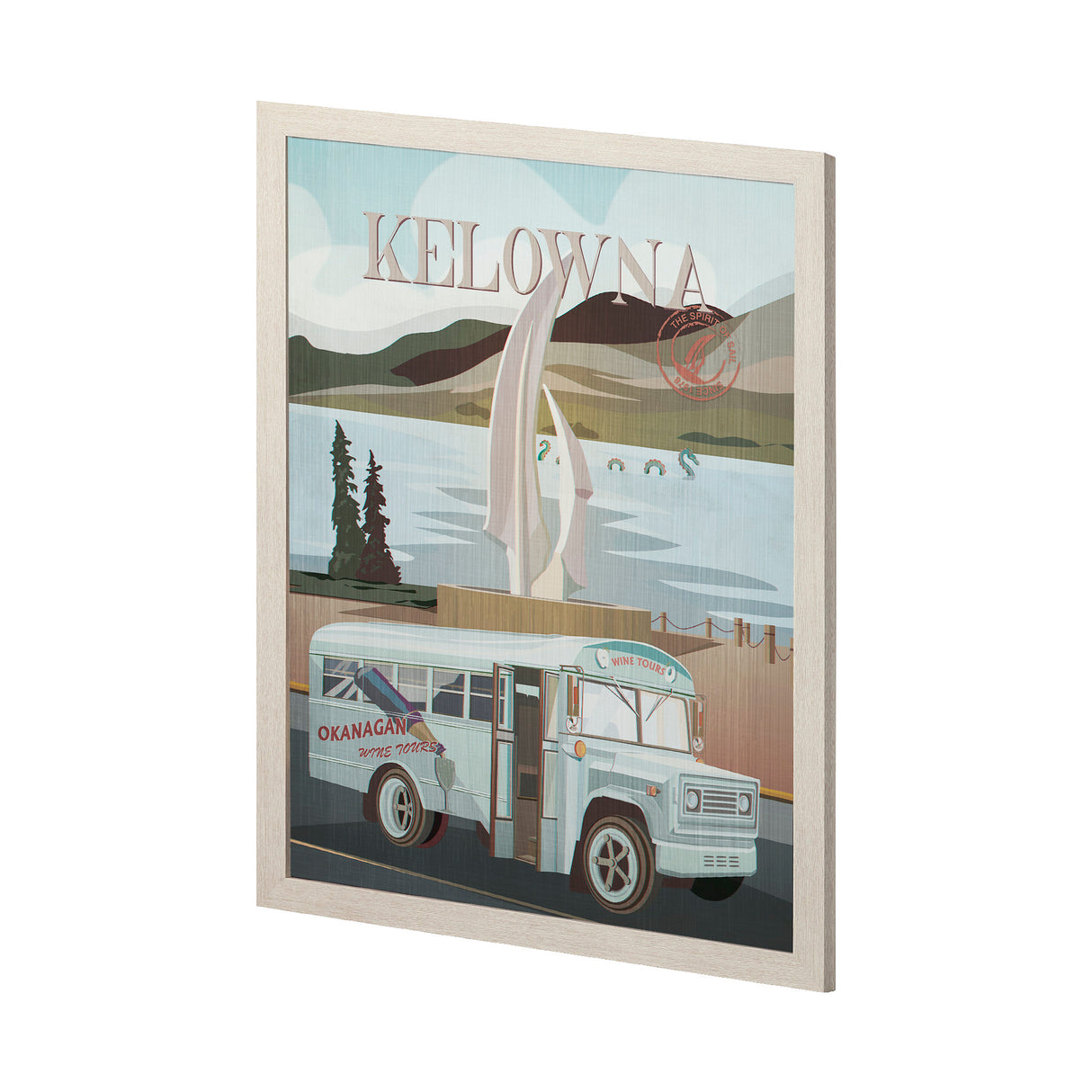 Kelowna Go Canada (L) by Mercana Studio a Hand Embellished Framed Art Decograph Print from Mercana - Luna Furniture