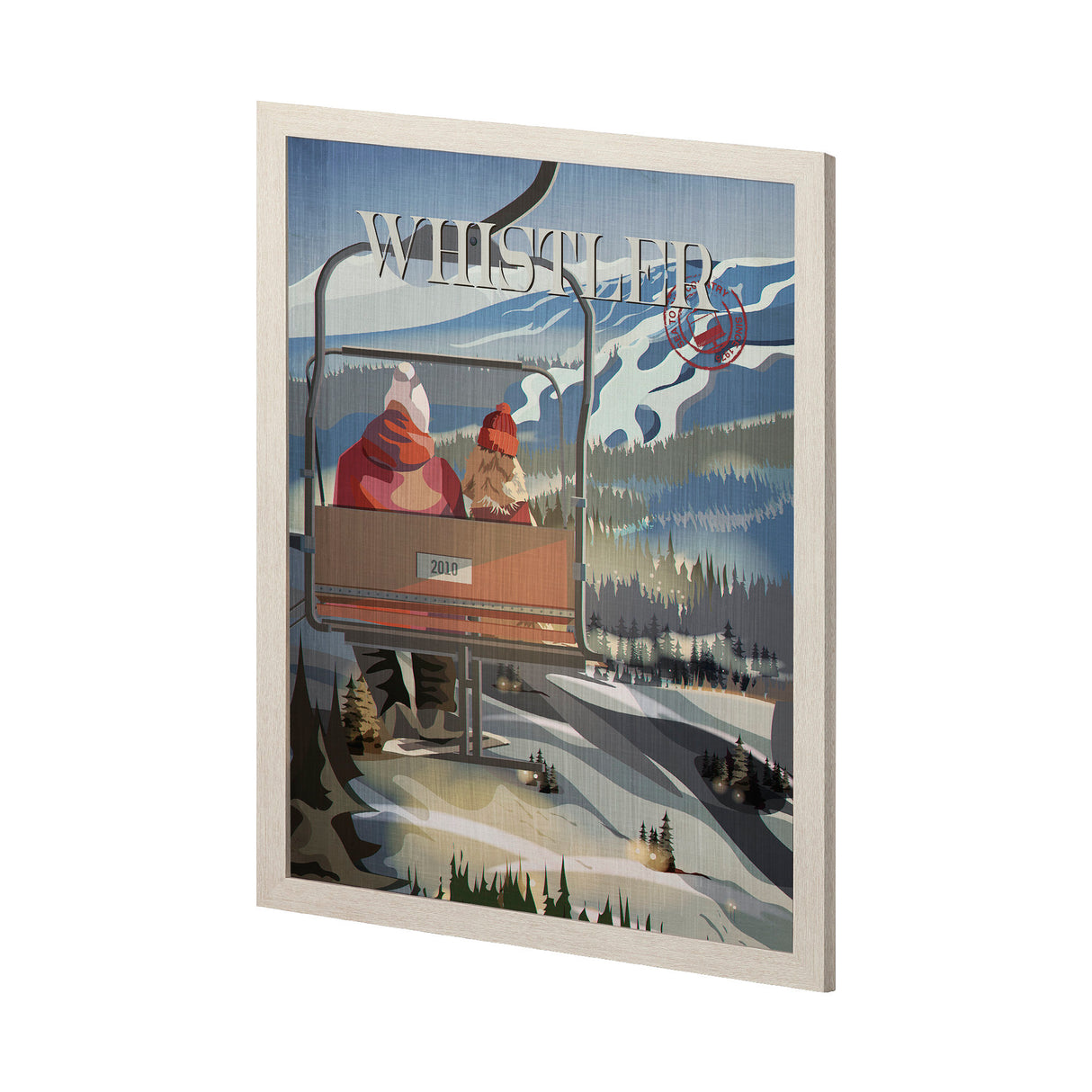 Whistler Go Canada (L) by Mercana Studio a Hand Embellished Decograph Framed Art Print from Mercana - Luna Furniture