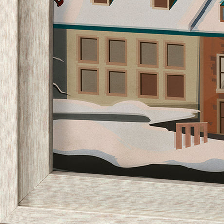 Quebec City Go Canada (XL) by Mercana Studio Hand Embellished Decograph Framed Art Print under Glass from Mercana - Luna Furniture