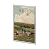 Ohio Go USA (XL) by Mercana Studio a Hand Embellished Decograph Framed Art Print under Glass from Mercana - Luna Furniture