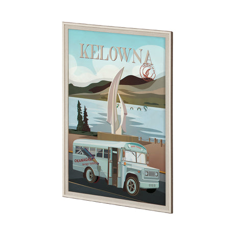 Kelowna Go Canada (XL) by Mercana Studio a Hand Embellished Decograph Framed Art Print under Glass from Mercana - Luna Furniture