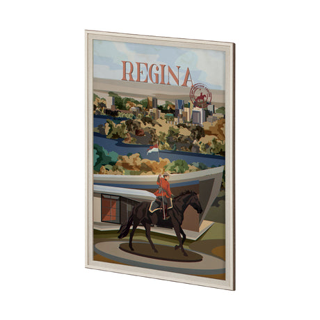 Regina Go Canada (XL) by Mercana Studio a Hand Embellished Decograph Framed Art Print under Glass from Mercana - Luna Furniture
