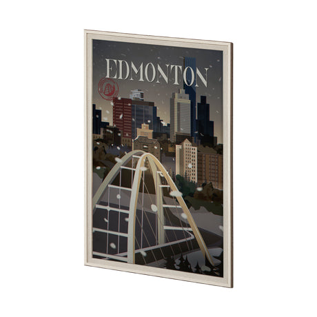 Edmonton Go Canada (XL) by Mercana Studio a Hand Embellished Decograph Framed Art Print under Glass from Mercana - Luna Furniture