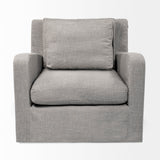 Denly III 38 X 38.25 X 34.5 Flint Gray Slipcover Upholstered Arm Chair from Mercana - Luna Furniture