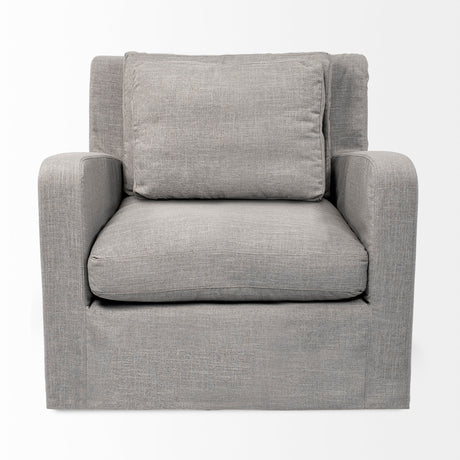 Denly III 38 X 38.25 X 34.5 Flint Gray Slipcover Upholstered Arm Chair from Mercana - Luna Furniture