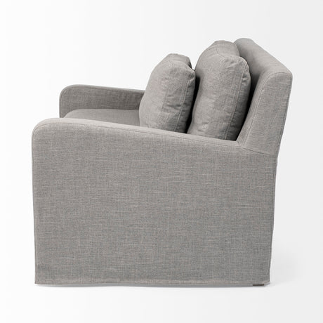 Denly III 38 X 38.25 X 34.5 Flint Gray Slipcover Upholstered Arm Chair from Mercana - Luna Furniture