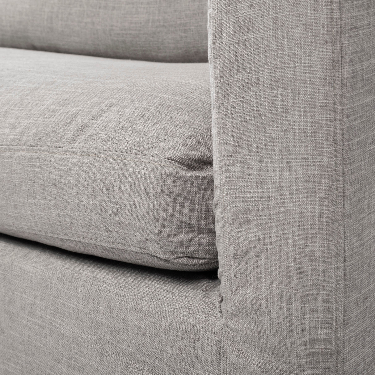 Denly III 38 X 38.25 X 34.5 Flint Gray Slipcover Upholstered Arm Chair from Mercana - Luna Furniture