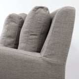 Denly III 38 X 38.25 X 34.5 Flint Gray Slipcover Upholstered Arm Chair from Mercana - Luna Furniture