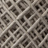 Allium Oatmeal Handwoven Wool Cylindrical Pouf from Mercana - Luna Furniture
