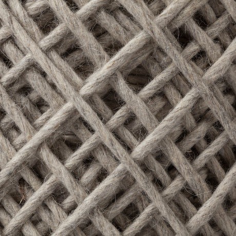 Allium Oatmeal Handwoven Wool Cylindrical Pouf from Mercana - Luna Furniture