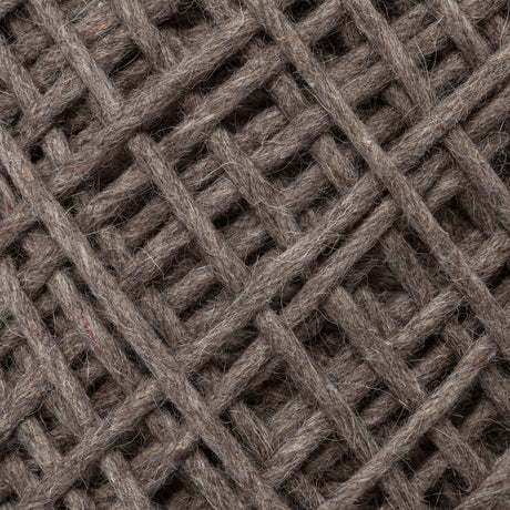 Allium Dark Brown Handwoven Wool Cylindrical Pouf from Mercana - Luna Furniture