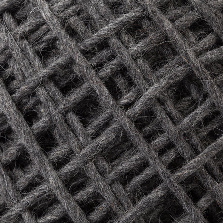 Allium Dark Gray Handwoven Wool Cylindrical Pouf from Mercana - Luna Furniture