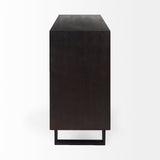 Giselle I 40L x 16W Dark Brown Fir Veneer 3 Drawer Accent Cabinet from Mercana - Luna Furniture