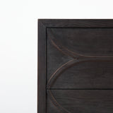 Giselle I 40L x 16W Dark Brown Fir Veneer 3 Drawer Accent Cabinet from Mercana - Luna Furniture