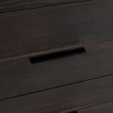 Giselle I 40L x 16W Dark Brown Fir Veneer 3 Drawer Accent Cabinet from Mercana - Luna Furniture