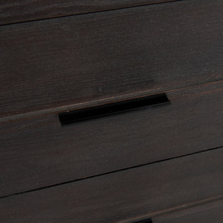 Giselle I 40L x 16W Dark Brown Fir Veneer 3 Drawer Accent Cabinet from Mercana - Luna Furniture
