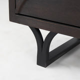 Giselle I 40L x 16W Dark Brown Fir Veneer 3 Drawer Accent Cabinet from Mercana - Luna Furniture