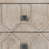 Genevieve I 39L x 16W Light Brown Fir Veneer 3 Drawer Accent Cabinet from Mercana - Luna Furniture