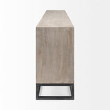 Genevieve II Light Brown Fir Veneer 9 Drawer Sideboard from Mercana - Luna Furniture