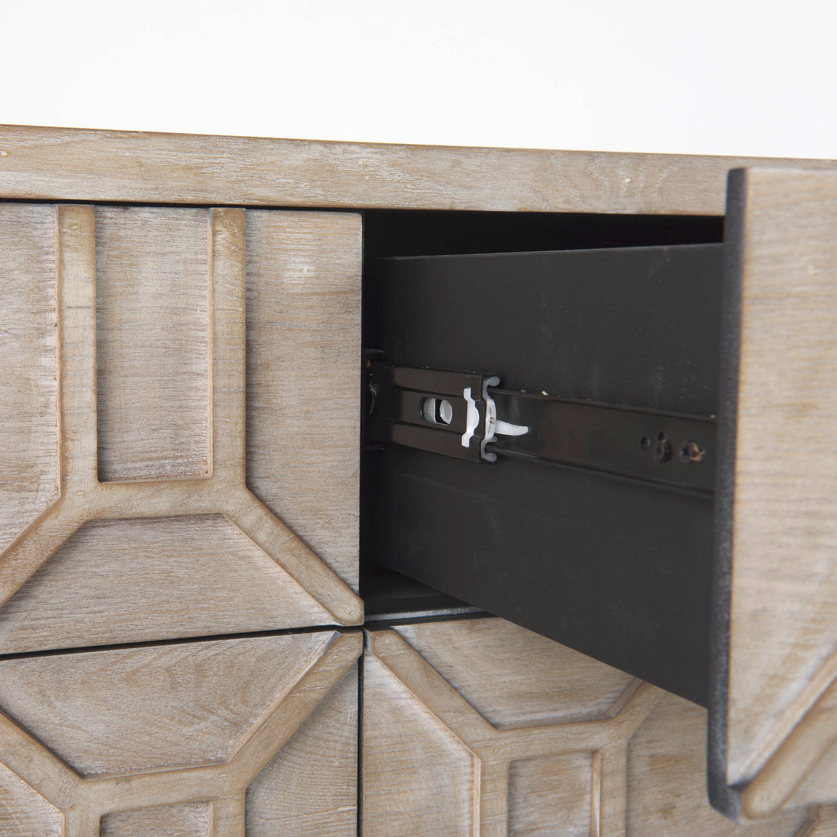 Genevieve II Light Brown Fir Veneer 9 Drawer Sideboard from Mercana - Luna Furniture