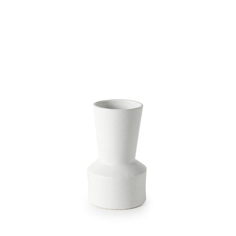 Laforge 9.4H Small White Ceramic Vase from Mercana - Luna Furniture