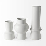 Laforge 9.4H Small White Ceramic Vase from Mercana - Luna Furniture