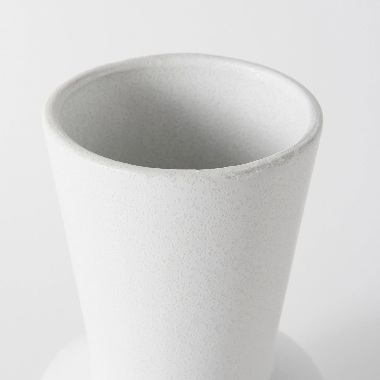 Laforge 9.4H Small White Ceramic Vase from Mercana - Luna Furniture