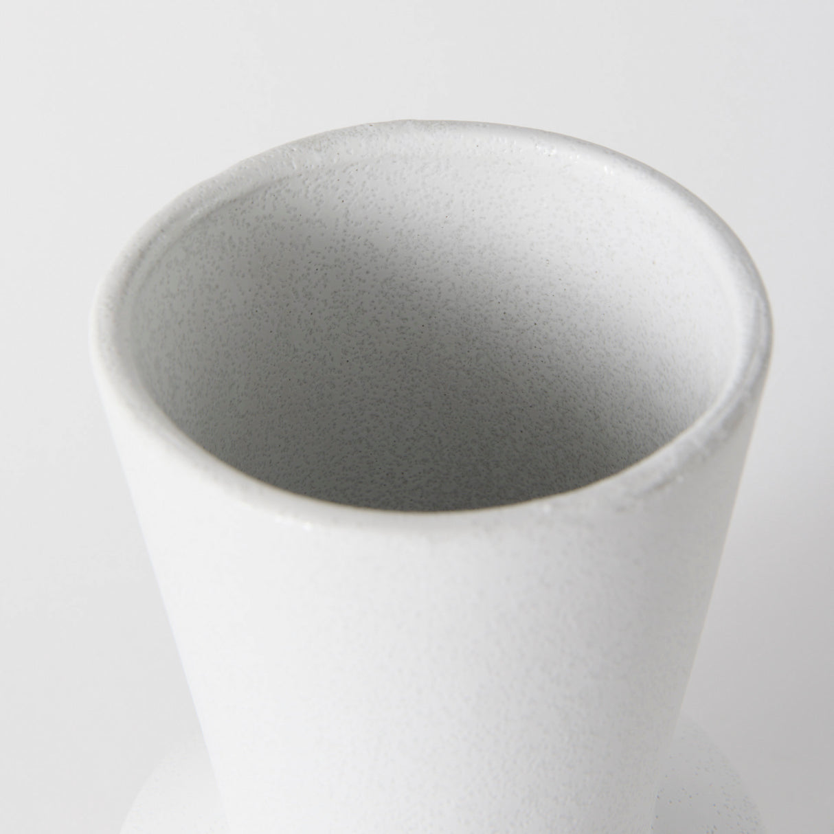 Laforge 9.4H Small White Ceramic Vase from Mercana - Luna Furniture