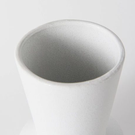 Laforge 9.4H Small White Ceramic Vase from Mercana - Luna Furniture