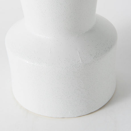Laforge 9.4H Small White Ceramic Vase from Mercana - Luna Furniture