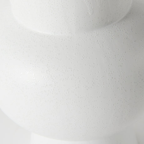 Laforge 10.8H Medium White Ceramic Vase from Mercana - Luna Furniture