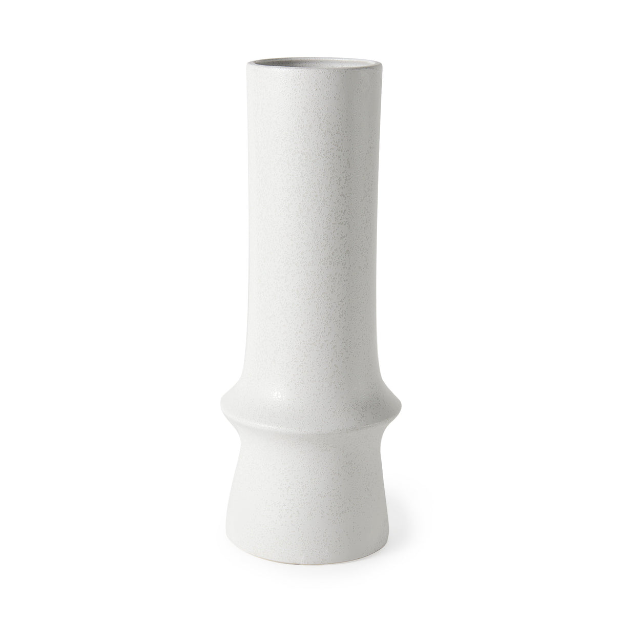 Laforge 17.3H White Ceramic Vase from Mercana - Luna Furniture