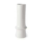 Laforge 17.3H White Ceramic Vase from Mercana - Luna Furniture