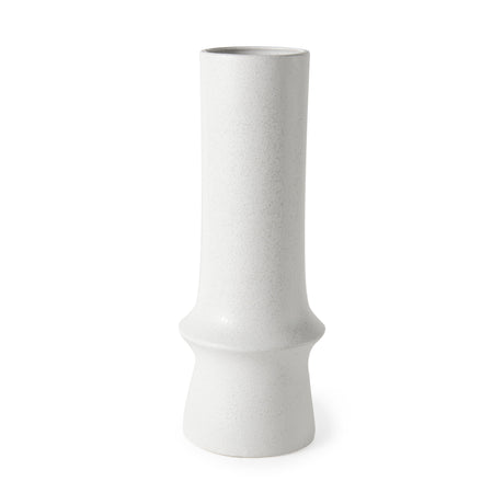 Laforge 17.3H White Ceramic Vase from Mercana - Luna Furniture