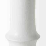 Laforge 17.3H White Ceramic Vase from Mercana - Luna Furniture