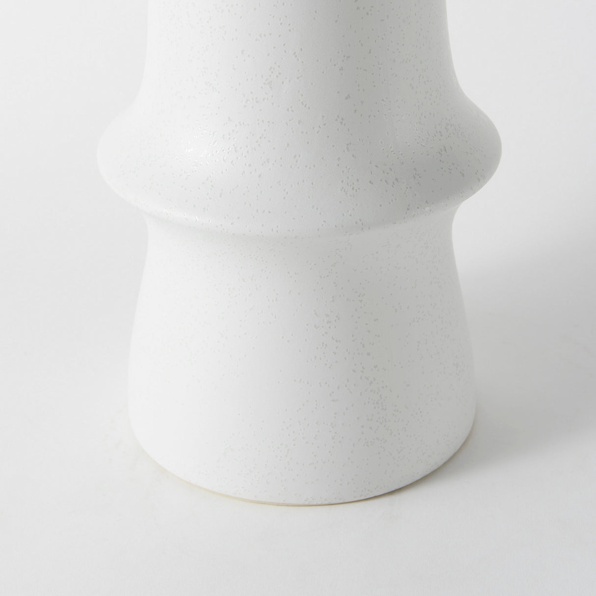 Laforge 17.3H White Ceramic Vase from Mercana - Luna Furniture