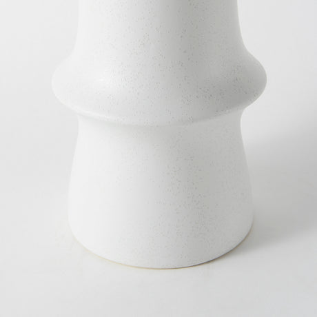Laforge 17.3H White Ceramic Vase from Mercana - Luna Furniture