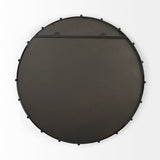 Elena III Large Black Wall Mirror from Mercana - Luna Furniture