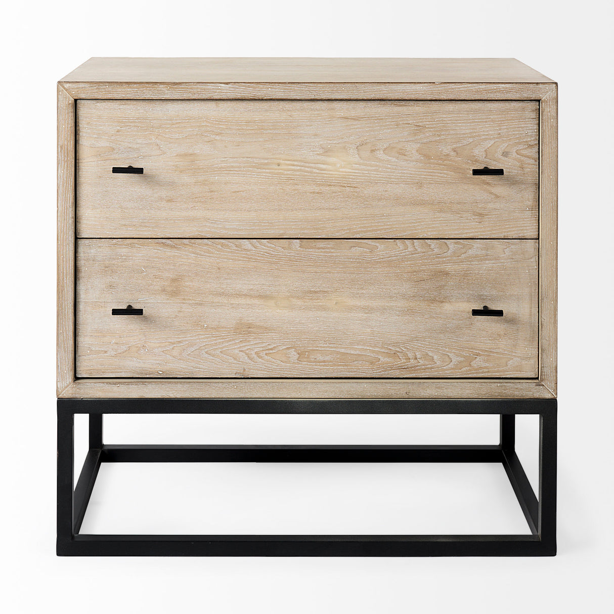 Ciara 32L x 16W Beige Fir Veneer 2 Drawer Accent Cabinet from Mercana - Luna Furniture
