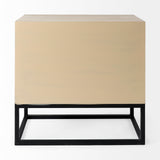 Ciara 32L x 16W Beige Fir Veneer 2 Drawer Accent Cabinet from Mercana - Luna Furniture