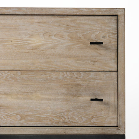 Ciara 32L x 16W Beige Fir Veneer 2 Drawer Accent Cabinet from Mercana - Luna Furniture