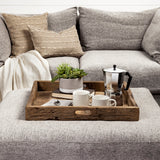 Carson (Small) 24L x 24W Brown Reclaimed Wood Tray from Mercana - Luna Furniture