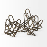 Henderson II 10L x 12W Gold Metal Paperclip Object from Mercana - Luna Furniture